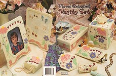 Annie's Attic Plastic Canvas Floral Bouquet Vanity Set