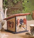 TNS Plastic Canvas Birdhouse Bank