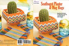 Annie's Plastic Canvas Southwest Planter & Mug Rugs