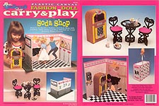 TNC Plastic Canvas Fashion Doll Carry & Play: Soda Shop