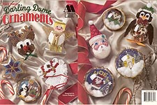Annie's Attic Plastic Canvas Darling Dome Ornaments