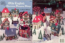 ASN Plastic Canvas Old English Christmas Shopping Village