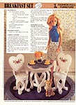 Annie's International Plastic Canvas Club: Fashion Doll Furniture Breakfast Set