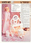 Annie's International Plastic Canvas Club: Fashion Doll Furniture Vanity Set