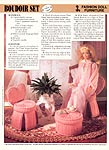 Annie's International Plastic Canvas Club: Fashion Doll Furniture Boudoir Set