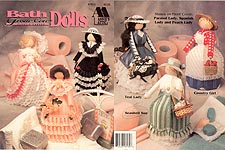 Annie's Attic Plastic Canvas Bath Tissue Cover Dolls