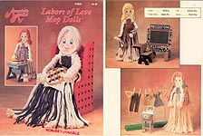 Annie's Attic Plastic Canvas Labors of Love Mop Dolls