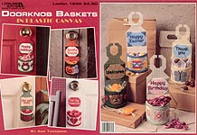 LA Doorknob Baskets in Plastic Canvas