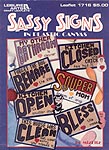 LA Sassy Signs in Plastic Canvas