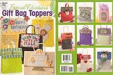 Annie's Attic Plastic Canvas Special Occasions Gift Bag Toppers