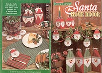 TNS Plastic Canvas Santa Home Decor