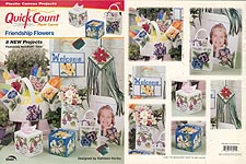 TNS Quick Count Plastic Canvas Friendship Flowers