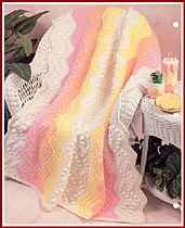 Robynes Rainbow full-sized afghan