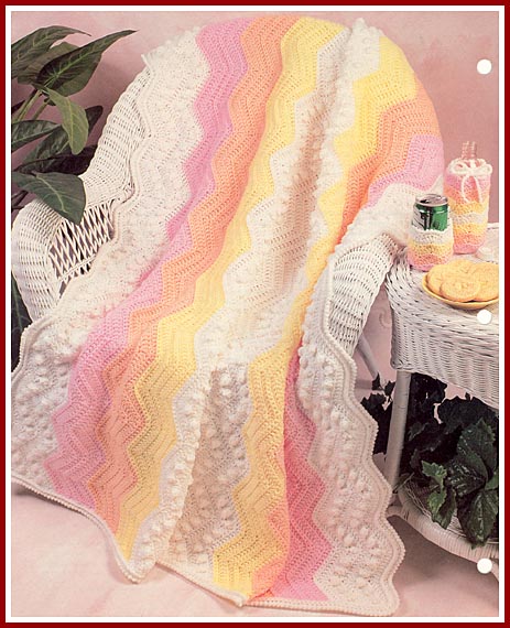 Robynes Rainbow full-sized afghan