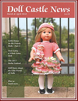Spring and Blossom on the cover of the March - April 2018 DOLL CASTLE NEWS magazine!