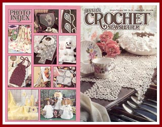 Cover of Annie's Crochet Newsletter from Jan-Feb 1998