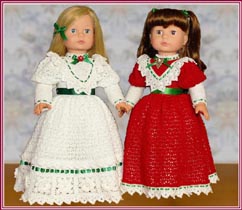 Coming Soon: Victorian Elegance antique-inspired gowns, plus matching wooden spoon dolls, for 18" dolls