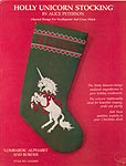 Alice Peterson Holly Unicorn Stocking