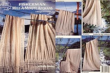 Alluring Fisherman Afghan Crochet Pattern ePattern - Leisure Arts