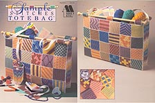 Plastic Canvas Sample Stitches Tote Bag