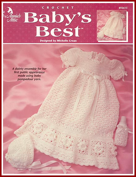 Crochet Christening Gown Pattern - Irish Lace